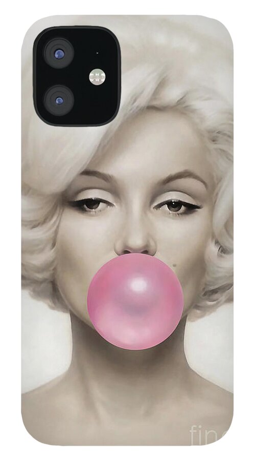 قهوة كوستاريكا Marilyn Monroe iPhone 12 Case for Sale by Marvin Blaine coque iphone xs Marylin Monroe Bubblegum