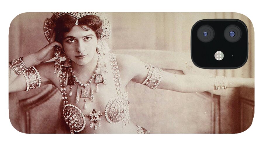 Mata Hari iPhone 12 Case featuring the painting Mata Hari, No.6 by Photo