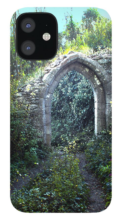 Ruin iPhone 12 Case featuring the photograph Woodland Archway Ruin by Alan Ackroyd