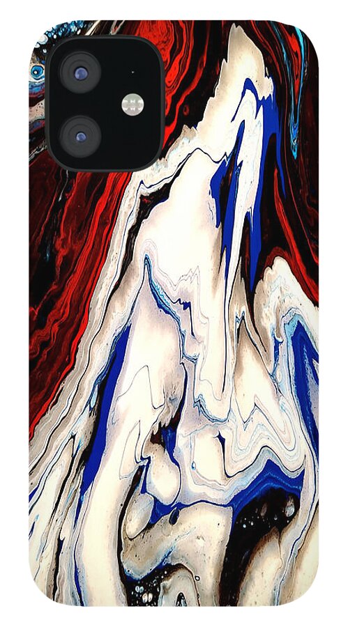  iPhone 12 Case featuring the painting Melt Down by Rein Nomm