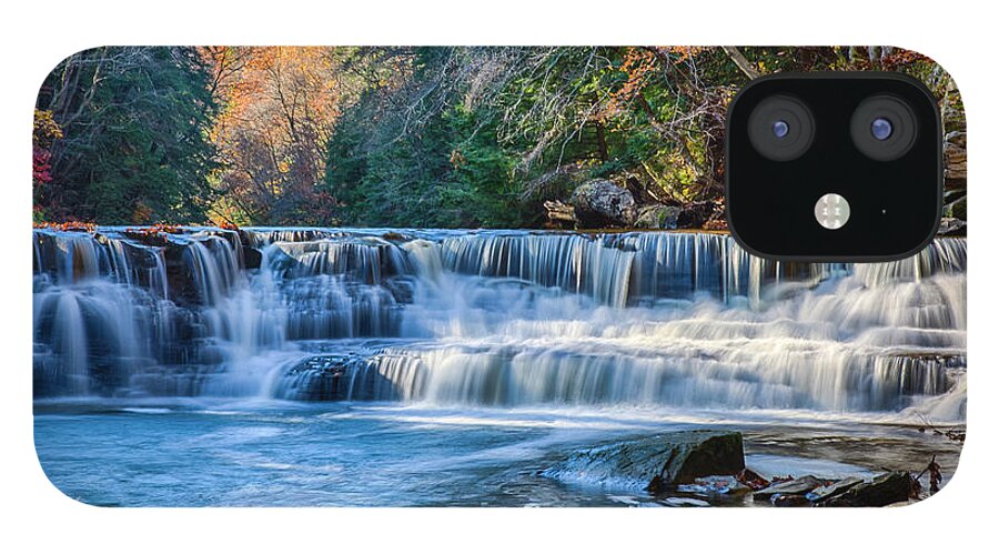 Squaw iPhone 12 Case featuring the photograph More of this beautiful Squaw Rock Falls - Chagrin River by Jack R Perry