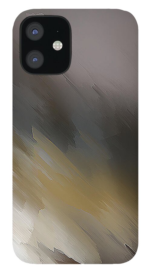 Emmett iPhone 12 Case featuring the painting Mountain by John Emmett