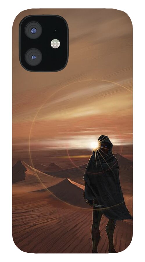 Dune iPhone 12 Case featuring the digital art Muad'Dib by Norman Klein