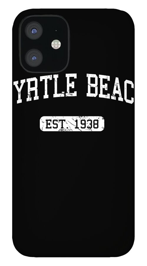 Funny iPhone 12 Case featuring the digital art Myrtle Beach by Flippin Sweet Gear
