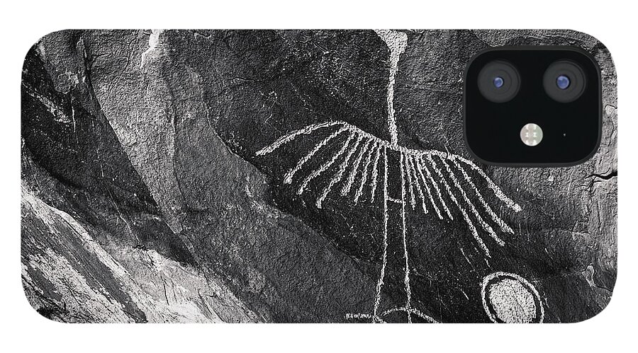 Petroglyph iPhone 12 Case featuring the photograph Nest Keeper by Peter Boehringer