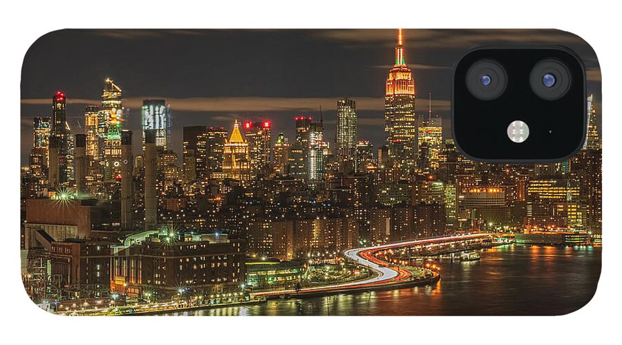 New York. Skyline iPhone 12 Case featuring the photograph New York Skyline by Michael Hope