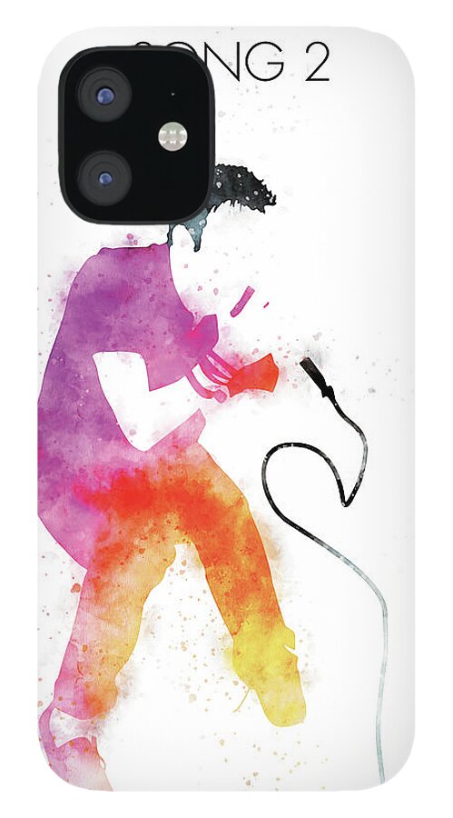 Blur iPhone 12 Case featuring the digital art No191 MY Blur Watercolor Music poster by Chungkong Art