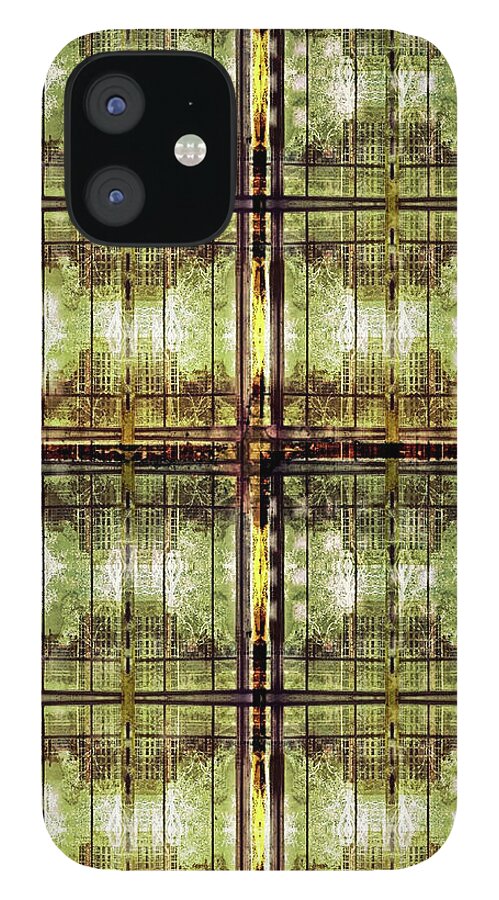 Architecture iPhone 12 Case featuring the digital art OL Image 1-4-1 by Walter Neal