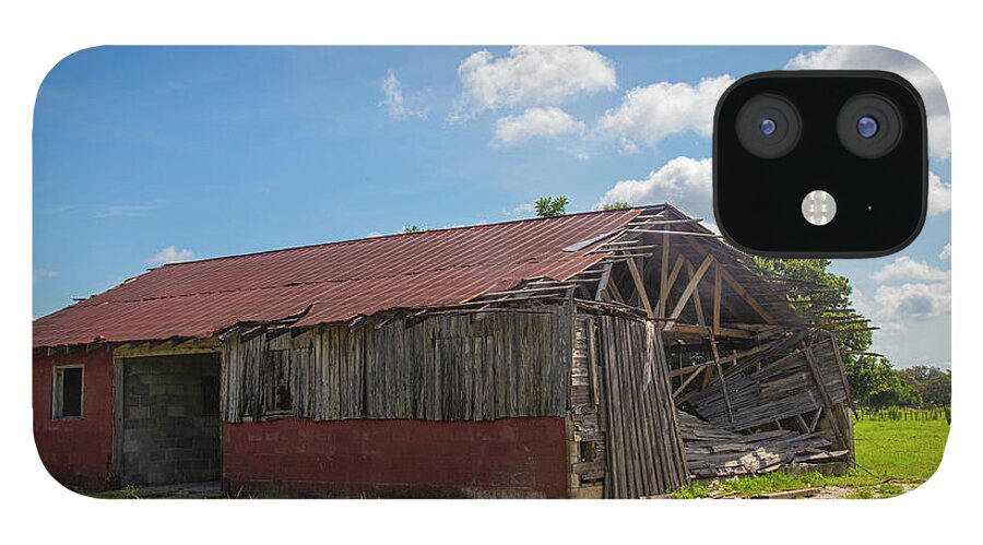 Barn iPhone 12 Case featuring the photograph Old Abandoned Barn by Dart Humeston
