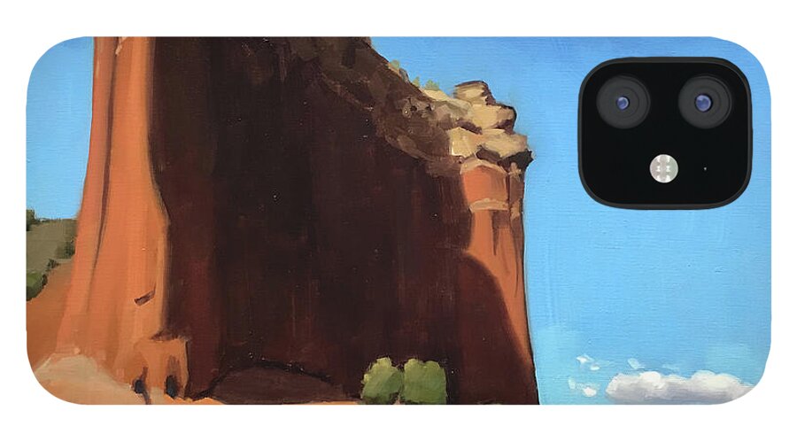 Airstream iPhone 12 Case featuring the painting Palo Duro Canyon by Elizabeth Jose