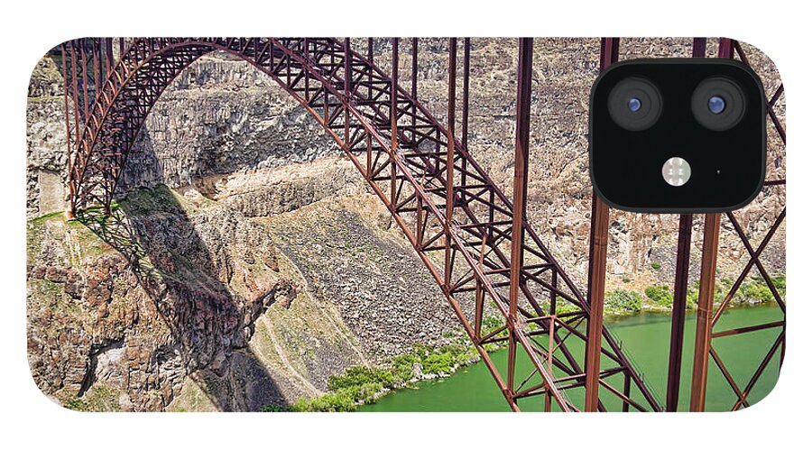Bridge iPhone 12 Case featuring the photograph Perrine Bridge, Twin Falls, Idaho by Tatiana Travelways