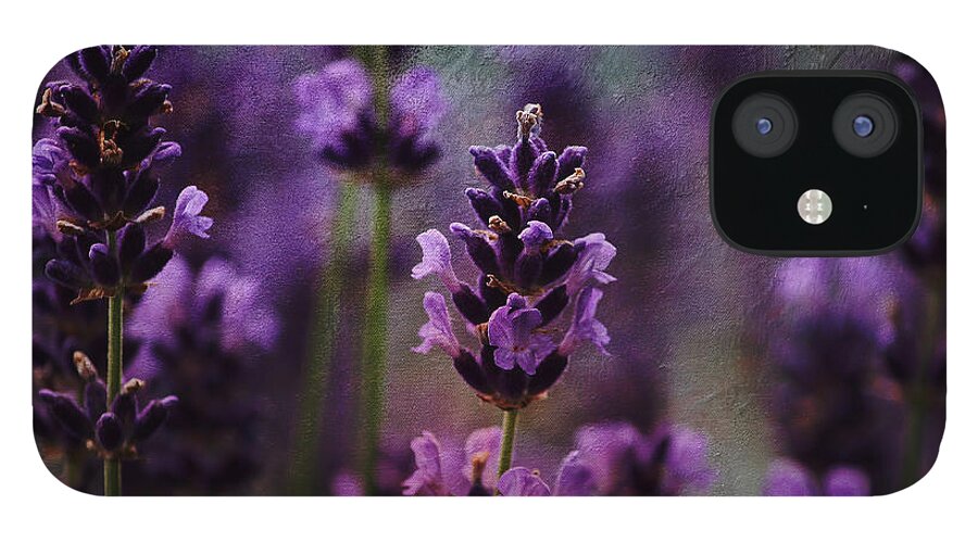 Deep Purple iPhone 12 Case featuring the digital art Purple Moods by Chris Armytage