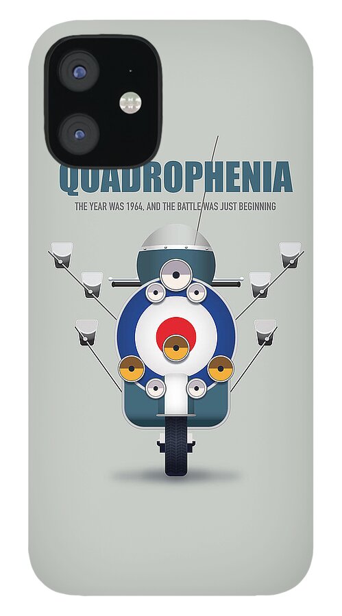 Movie Poster iPhone 12 Case featuring the digital art Quadrophenia - Alternative Movie Poster by Movie Poster Boy
