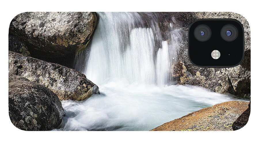 Eagle Lake iPhone 12 Case featuring the photograph Refreshing Mini Waterfall by Gary Geddes