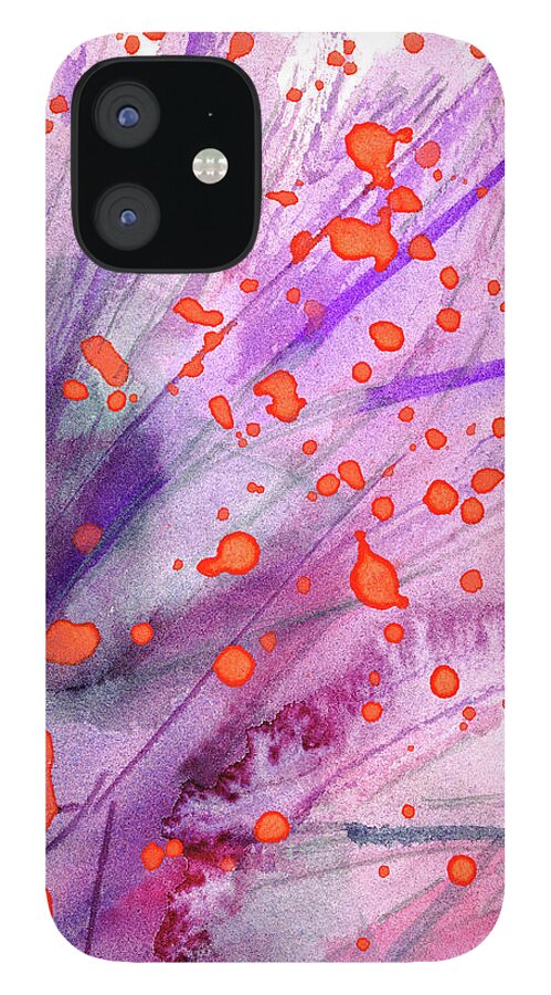 Floral iPhone 12 Case featuring the painting Rice by Cynthia Fletcher