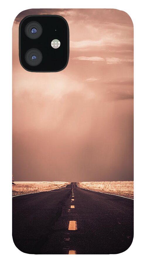 Road iPhone 12 Case featuring the photograph Destination Unknown by Kevin Schwalbe