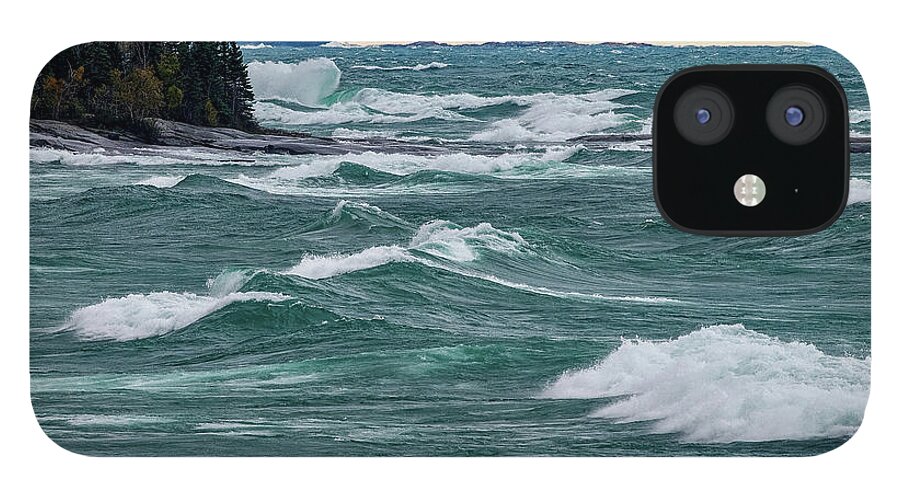 Water iPhone 12 Case featuring the photograph Rollers by Doug Gibbons