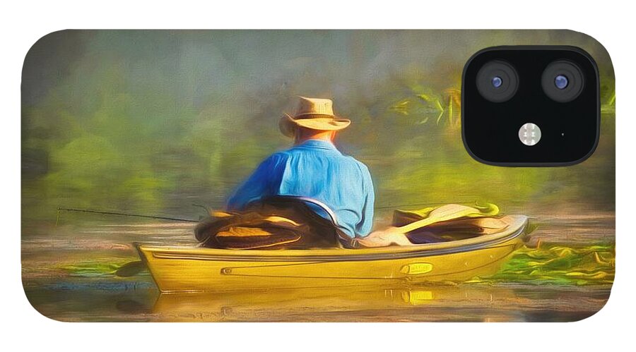  iPhone 12 Case featuring the photograph Serene Morning on the Lake by Jack Wilson