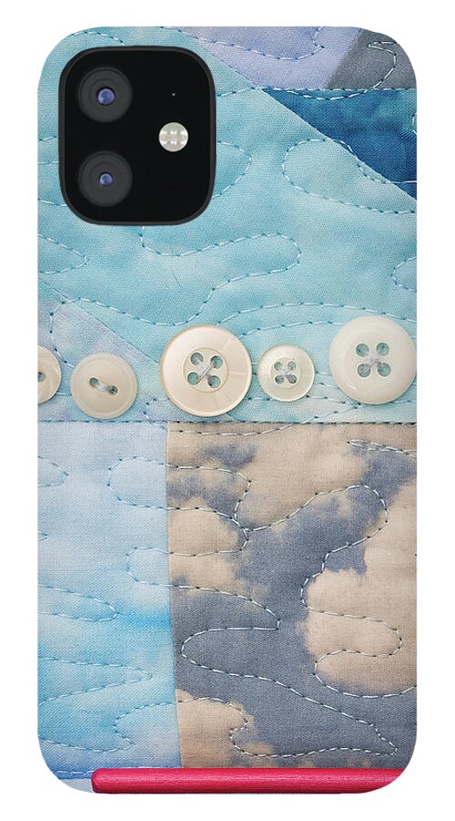 Shrine To Land And Sky iPhone 12 Case featuring the mixed media Shrine to Land and Sky F by Vivian Aumond