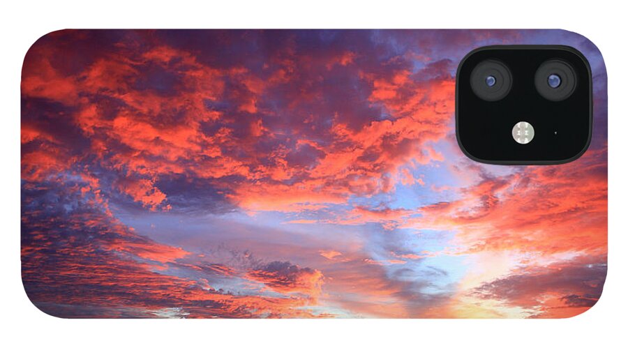 Sky Fire iPhone 12 Case featuring the photograph Sky Fire 1 - Signed by Gene Taylor