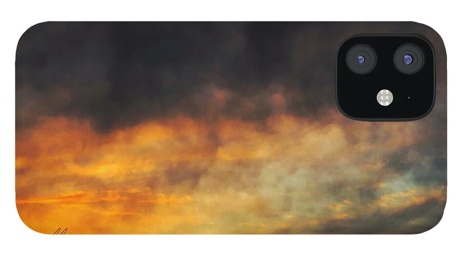 Chroma Sunsets iPhone 12 Case featuring the photograph Smoky Sunset by Ruben Carrillo