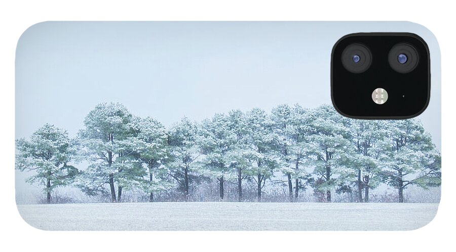 Snow iPhone 12 Case featuring the photograph Snow Covered Trees by Allin Sorenson