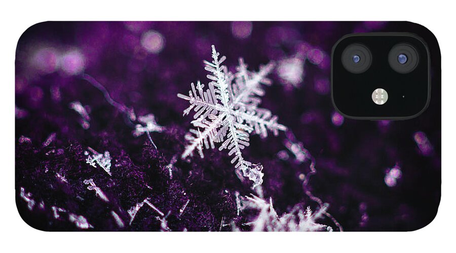  iPhone 12 Case featuring the photograph Snowflake beauty by Nicole Engstrom
