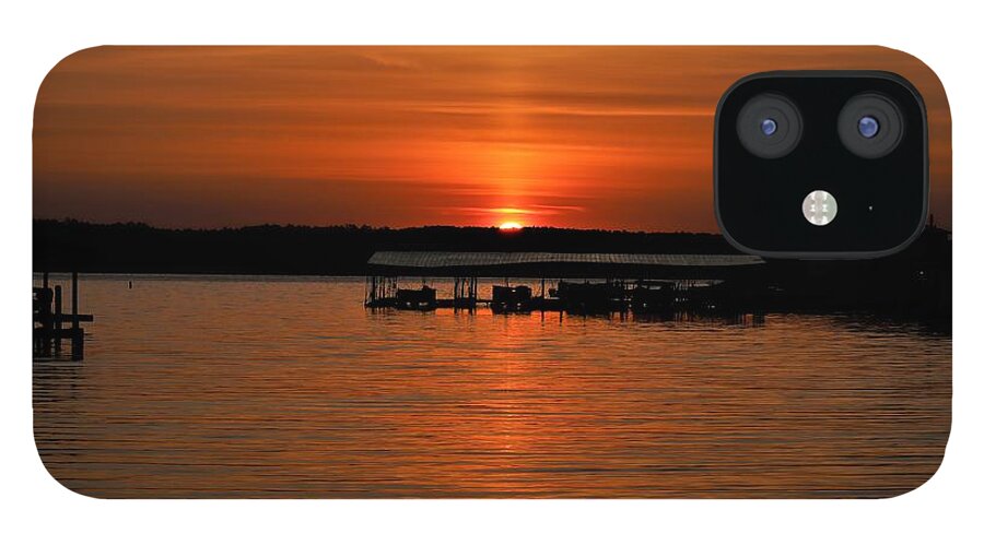 Sun iPhone 12 Case featuring the photograph Split The Middle Sunrise by Ed Williams