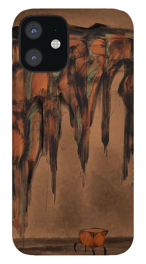 Cliff iPhone 12 Case featuring the digital art Stellar cliff by Ljev Rjadcenko