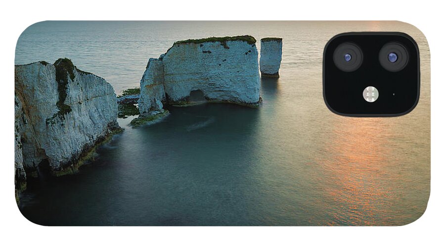 Old iPhone 12 Case featuring the photograph Sunrise at Old Harry by Ian Middleton