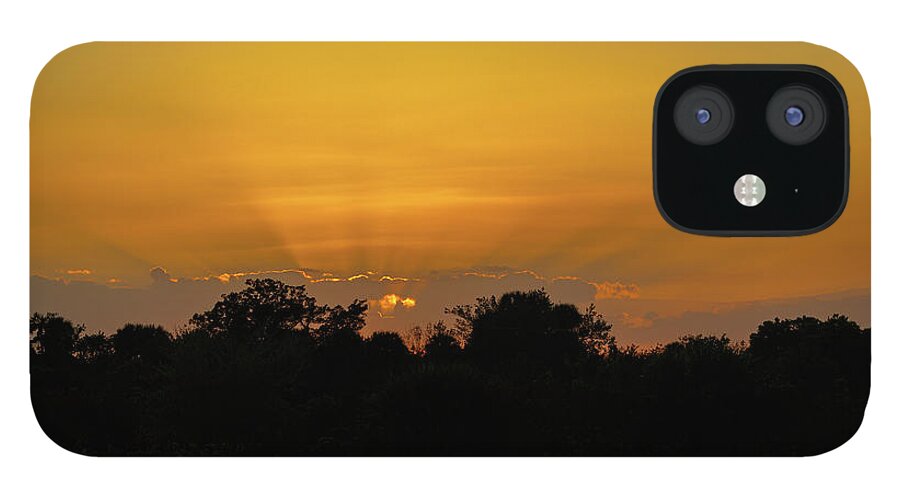 Sunset iPhone 12 Case featuring the photograph Sunset 2020 by Les Greenwood