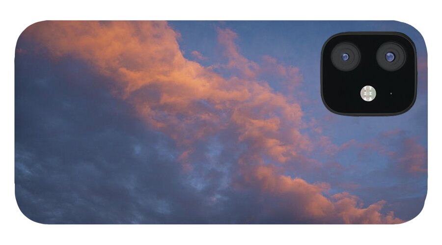 Clouds iPhone 12 Case featuring the photograph Sunset Clouds by Carolyn Hutchins