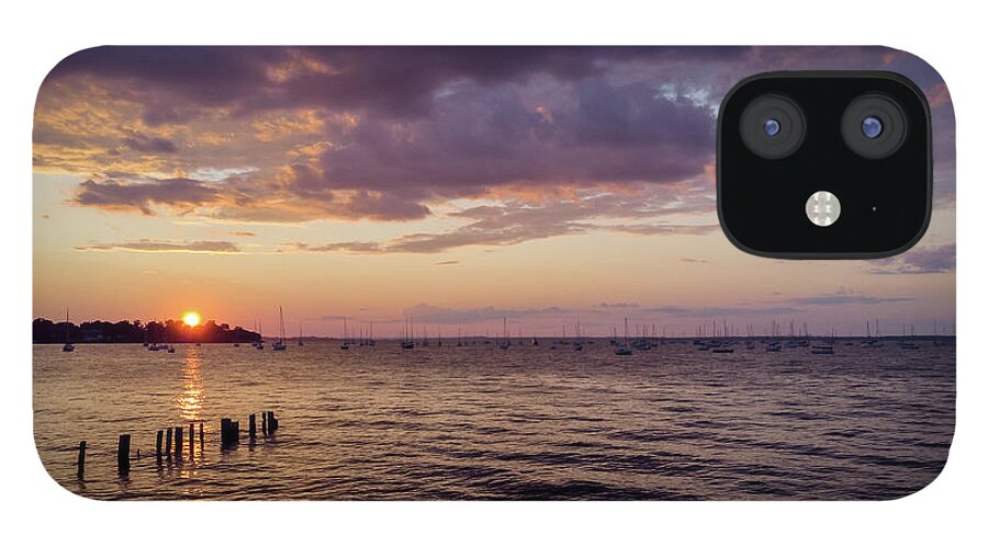 Nj Shore Photography iPhone 12 Case featuring the photograph Sunset - Keyport, NJ by Steve Stanger