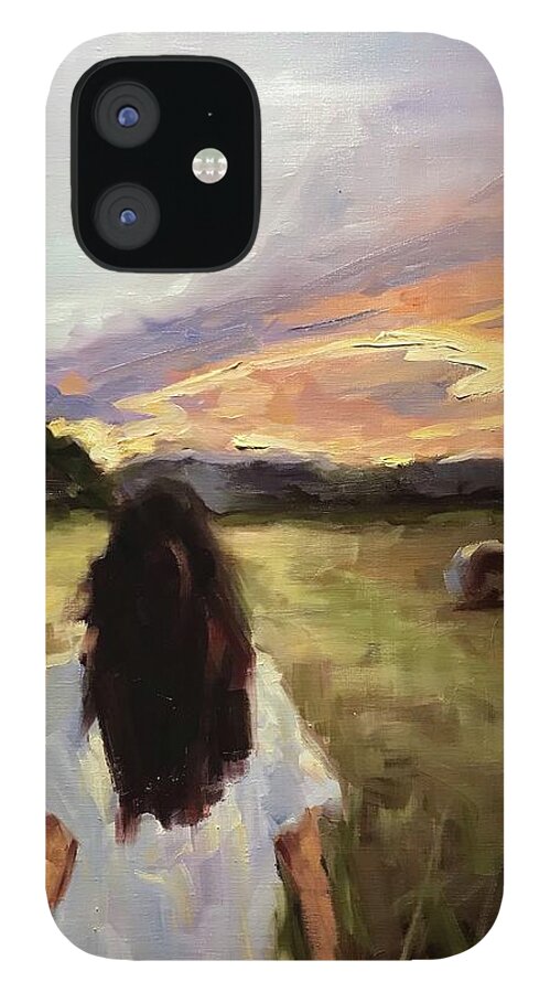 Figurative iPhone 12 Case featuring the painting Sweet days of summer by Ashlee Trcka