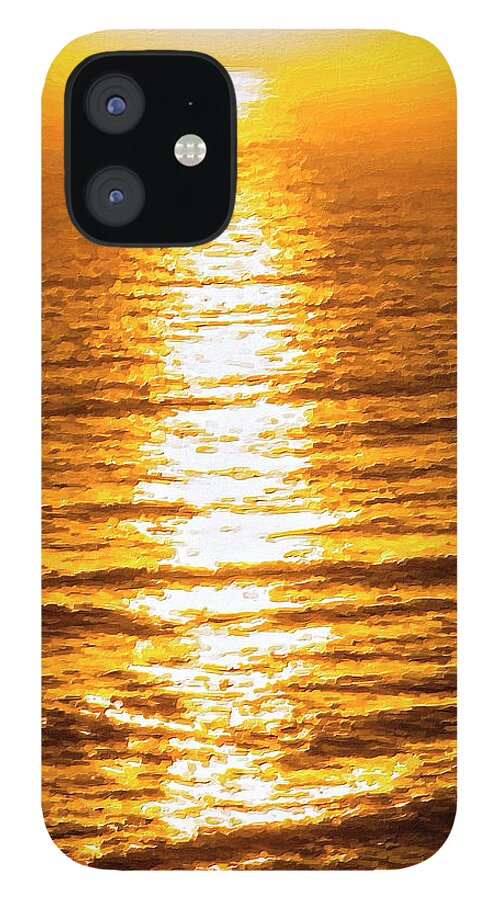 Sunrise iPhone 12 Case featuring the photograph That Magic Moment In Abstract by Leslie Montgomery