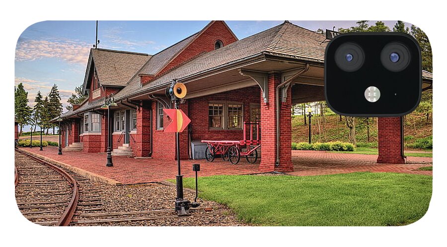 Railroad iPhone 12 Case featuring the photograph The Depot by Dale Kauzlaric