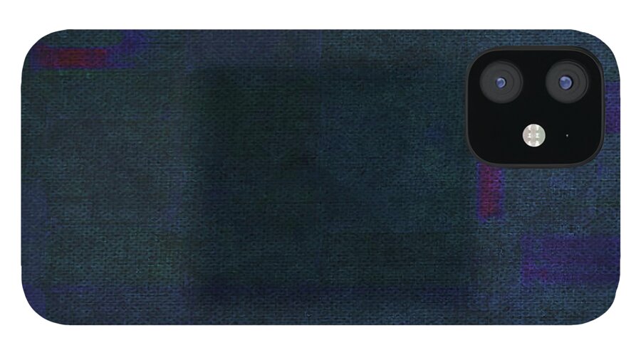 Abstract iPhone 12 Case featuring the digital art The Hidden by Ken Walker