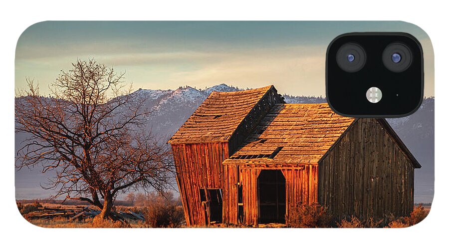 Abandoned iPhone 12 Case featuring the photograph The Old Barn by Mike Lee