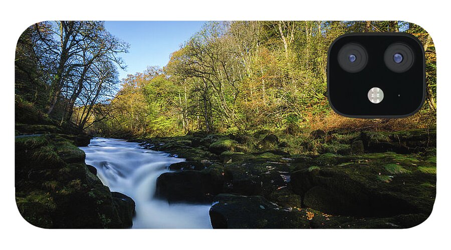 England iPhone 12 Case featuring the photograph The Strid, Wharfedale by Tom Holmes Photography