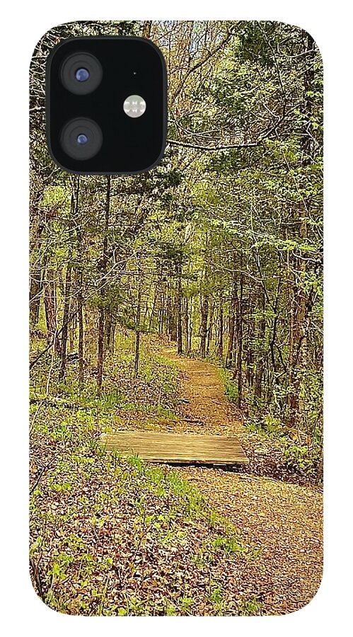 Ruth And Paul Henning iPhone 12 Case featuring the photograph The Trail Lures Me In by Michael Oceanofwisdom Bidwell