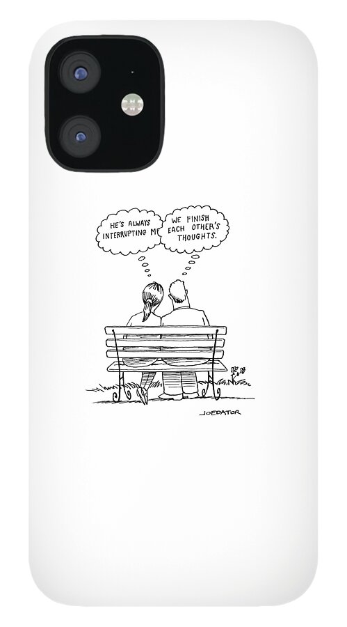 We Finish Each Others Thoughts iPhone 12 Case