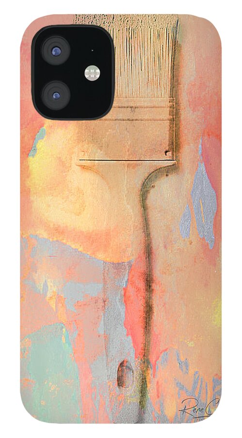 Paintbrush iPhone 12 Case featuring the photograph Where The Hell Is My Paintbrush? by Rene Crystal