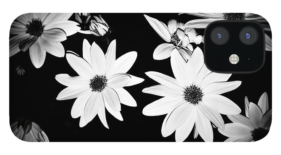 Flowers iPhone 12 Case featuring the photograph White is the Night by Debra Banks