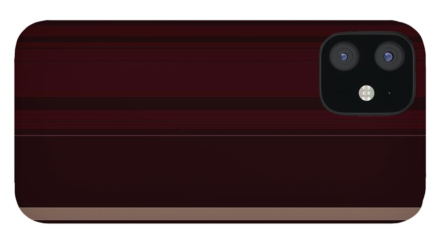 Red iPhone 12 Case featuring the digital art Wine Pressed by Wade Hampton