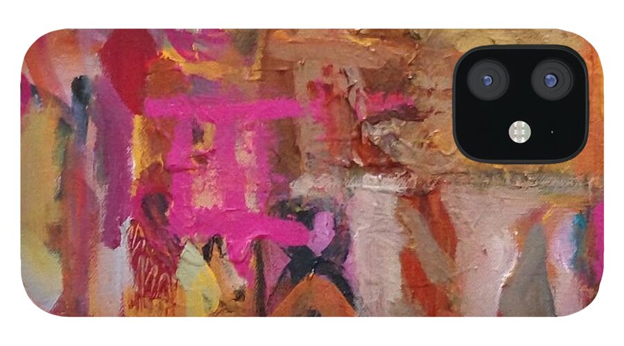  iPhone 12 Case featuring the painting Wishful by Andrea Goldsmith
