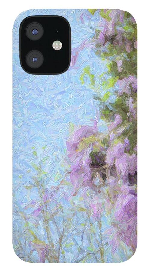 Wisteria iPhone 12 Case featuring the photograph Wisteria Spring by Carolyn Ann Ryan