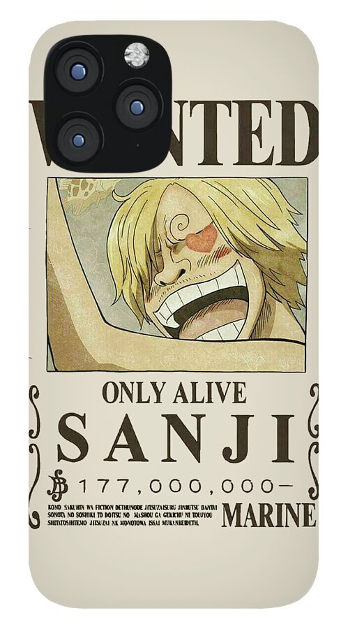 Bounty Sanji Wanted One Piece Iphone 12 Pro Max Case For Sale By Aditya Sena