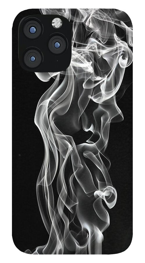 Smoke Rising On A Black Background iPhone 12 Pro Max Case by Joshuaholder -  