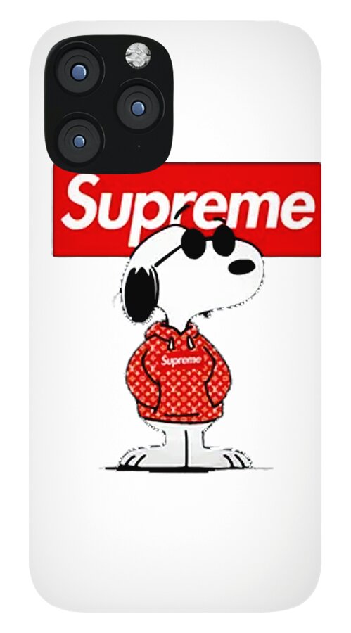 Snoopy Supreme Iphone 12 Pro Max Case By James R Sanger Pixels