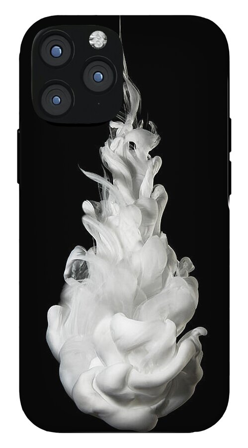 White Ink In Water On Black Background Iphone 12 Pro Max Tough Case For Sale By Biwa Studio